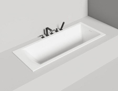 Ванна из литьевго мрамора Salini CASCATA 104313M 170х75 встраиваемая прямоугольная с ножками